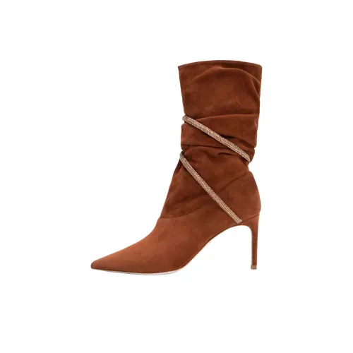 RENE CAOVILLA Cleo Ботильоны 8 см Женские Коричневый