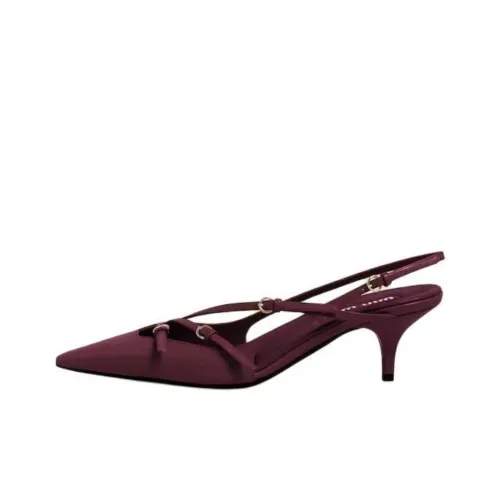 MIU MIU Высокие каблуки Бургундский Женские