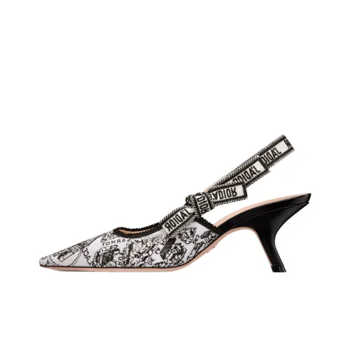 DIOR J'Adior Узкий каблук Высокие каблуки 6,5 см Женские Черный Белый