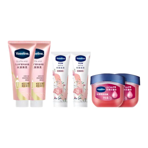 VASELINE Увлажняющий и Осветляющий Наборы для Ухода Увлажняют и Увлажняют 280 мл*2 + 100 мл*2 + 7 г*2