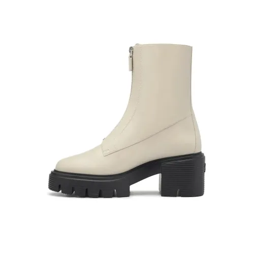 Stuart Weitzman SW Soho Ботильоны 6,5 см Женские Овсяный Белый