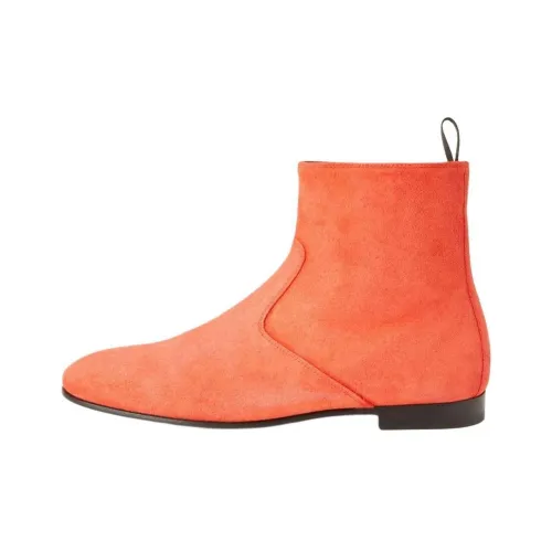 GIUSEPPE ZANOTTI Ботильоны Оранжевые Мужские