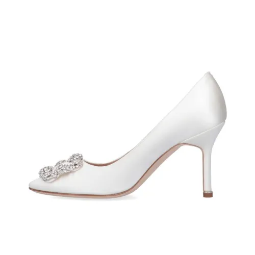 MANOLO BLAHNIK Высокие каблуки Белый Женские