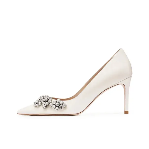 Stuart Weitzman SW Узкий каблук Высокие каблуки 8,5 см Женские Бежевый