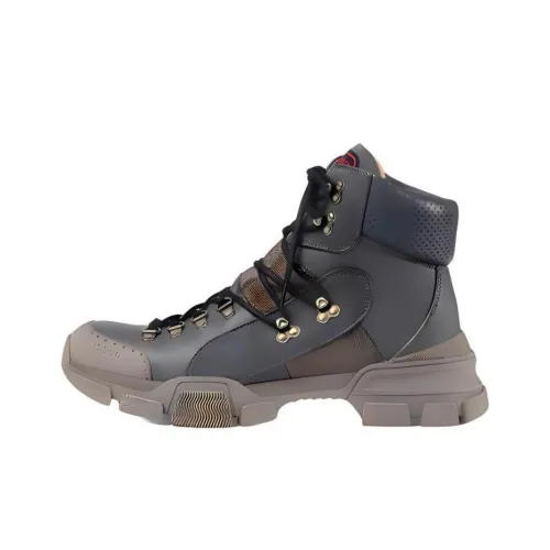 GUCCI Flashtrek Ankle Длина Аутдор Мужской Коричнево-синий