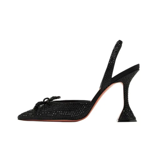 AMINA MUADDI Rosie Нестандартный каблук Высокие каблуки 9,5 см Женские Черный