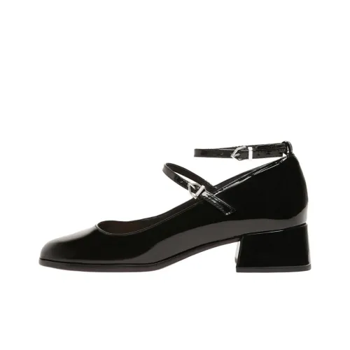 Schutz Dorothy Грубый каблук Высокие каблуки 4CM Женские Черный