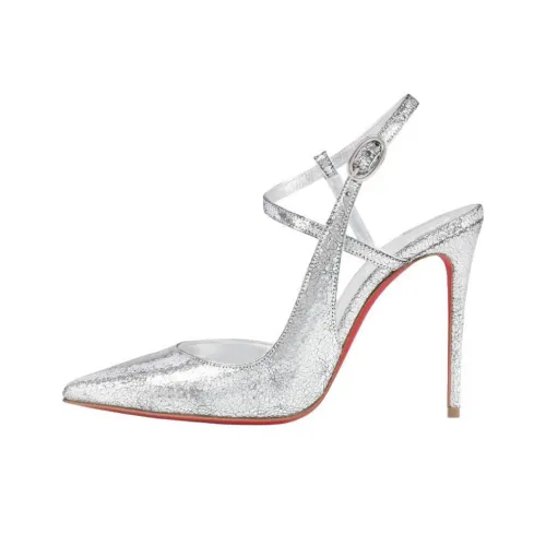 CL Узкий каблук Высокие каблуки 10 см Женские Серебряные