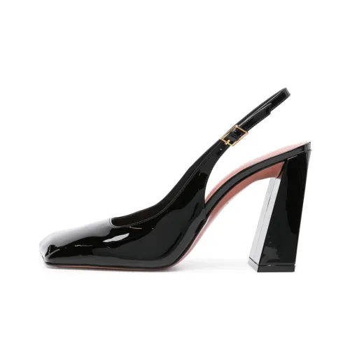 AMINA MUADDI Высокие каблуки 9,5 см Женские Черные