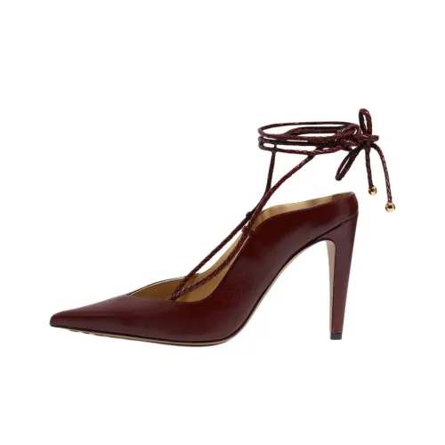 Bottega Veneta Spritz Узкий каблук Высокие каблуки 11 см Женские Вишнево-красный