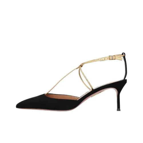 AQUAZZURA Узкий каблук Высокие каблуки 8,5 см Женские Черный