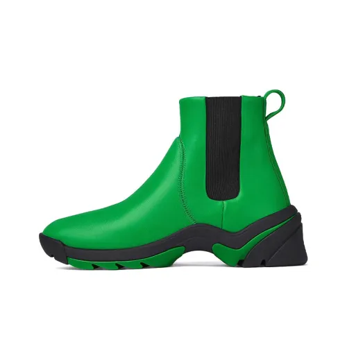 Bottega Veneta Flash Chelsea Обувь Мужская Зеленый Черный