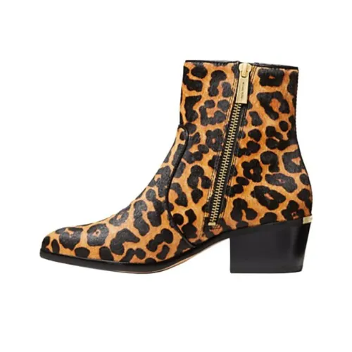 MICHAEL KORS SAWYER Ботильоны 5 см Женские с леопардовым принтом