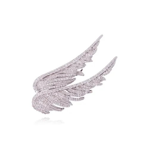 Фиолетовый экологически чистый сплав броши женские