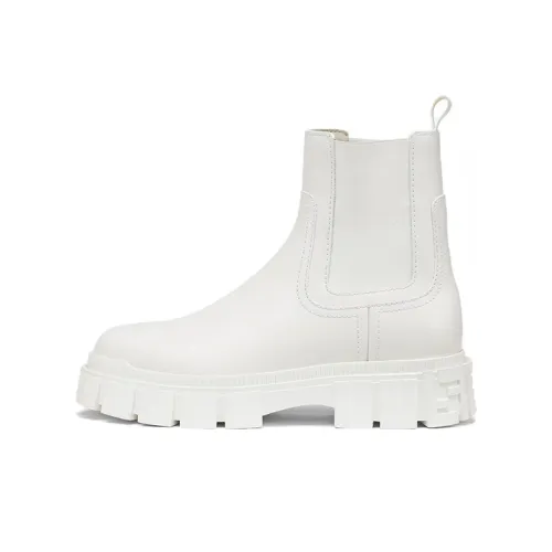 Fendi Force Короткий Челси Женские Белые