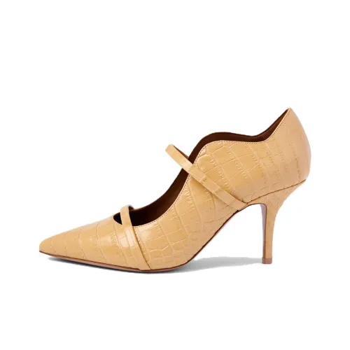 Malone Souliers Низкий каблук Высокий каблук 7 см Женский Бежевый