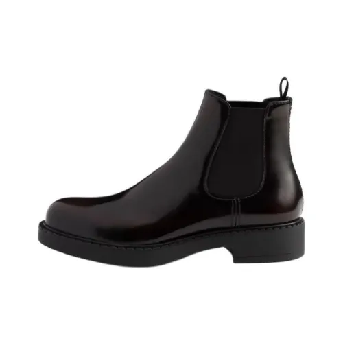 PRADA Короткий Челси 4CM Мужской Коричневый