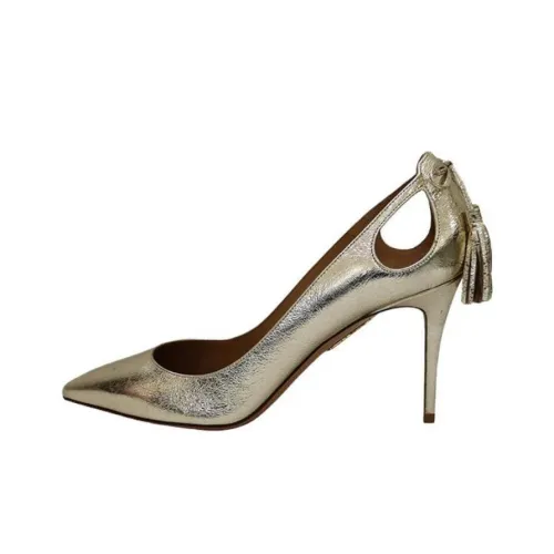AQUAZZURA Высокие каблуки Серебристые Женские