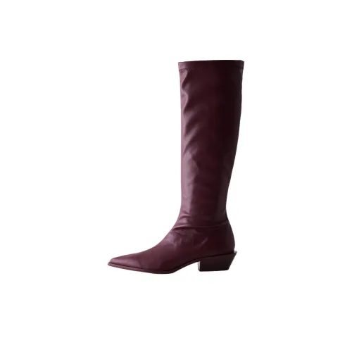 TIBI Bronson Knee-High Boots Женские Фиолетовые