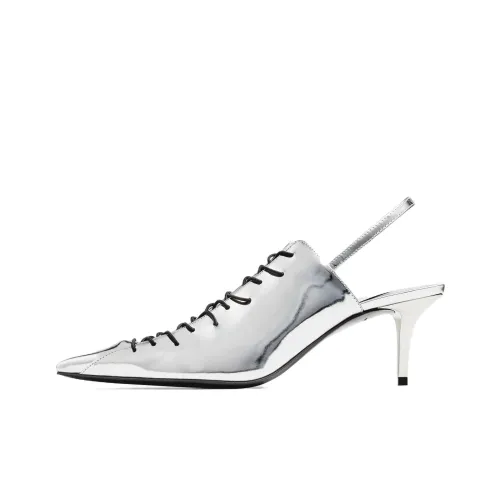 Jimmy Choo Высокие каблуки Серебряные Женские