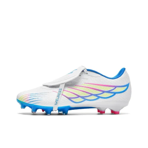 WEJIESS Мягкая трава Твердый грунт Противоскользящие Устойчивые к истиранию Футбольные бутсы Унисекс