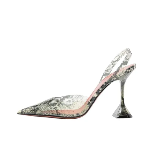 AMINA MUADDI Holli Бокал-Кольцо Высокие Каблуки 9,5 см Женские Серый