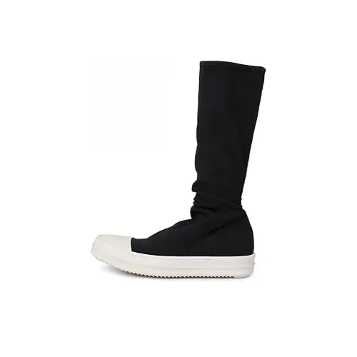 Rick Owens DRKSHDW Женские высокие сапоги на колено черные