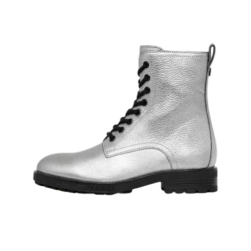LOVE MOSCHINO Ботильоны Женские Серебряные