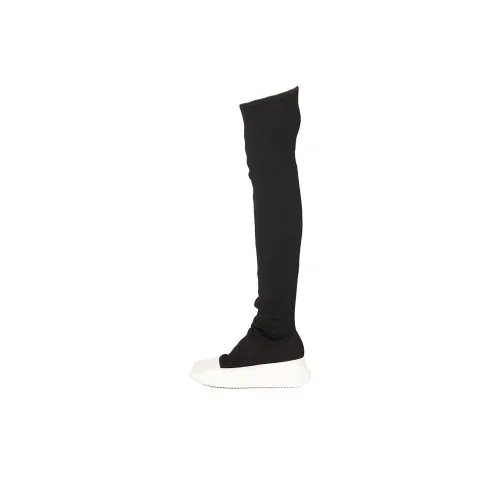 Rick Owens DRKSHDW Женские высокие сапоги на колено черные
