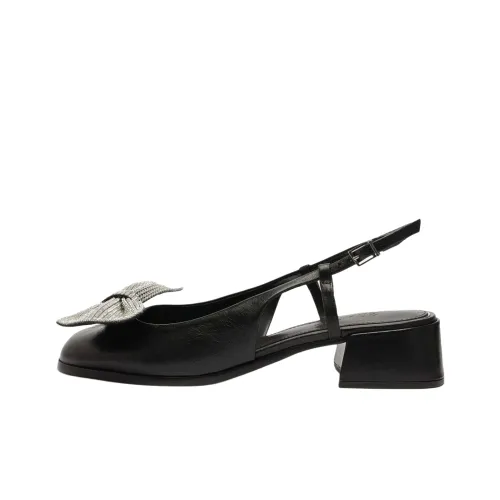 Schutz Dorothy Грубый каблук Высокие каблуки 4CM Женские Черный