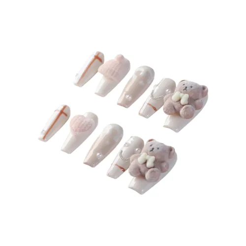 Song Biography Cartoon Bear Мягкий Ногти Модный 25 мм Средний LADDER