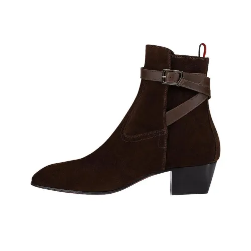 CL LUBOTING Ботильоны 4CM Мужской Темно-коричневый