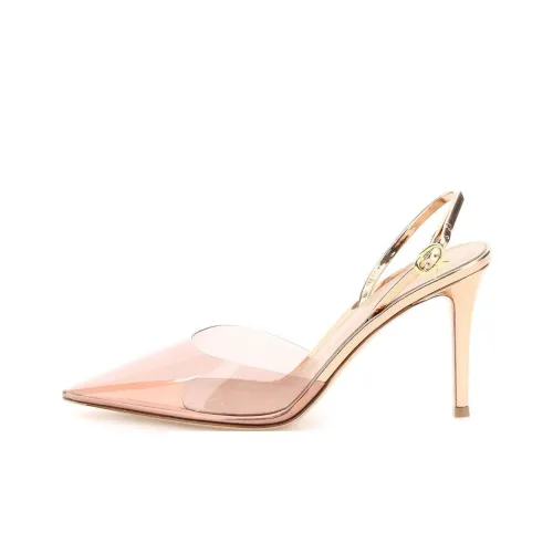 GIANVITO ROSSI Узкий каблук Высокие каблуки 8,5 см Женские Розовое золото