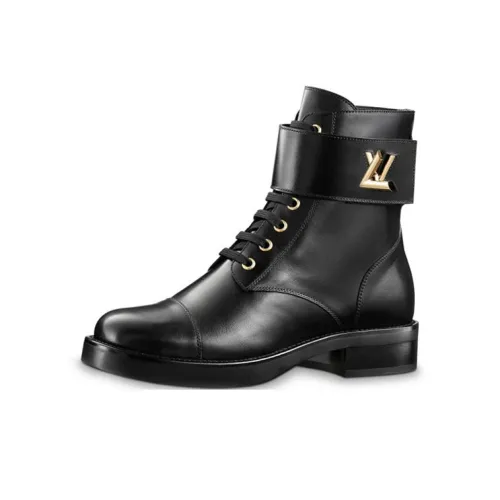 LOUIS VUITTON Wonderland Короткий Мартин Ботинок Женские Черный