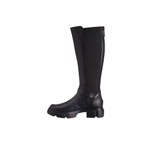 Pollini Женские высокие сапоги на каблуке Черный Золото