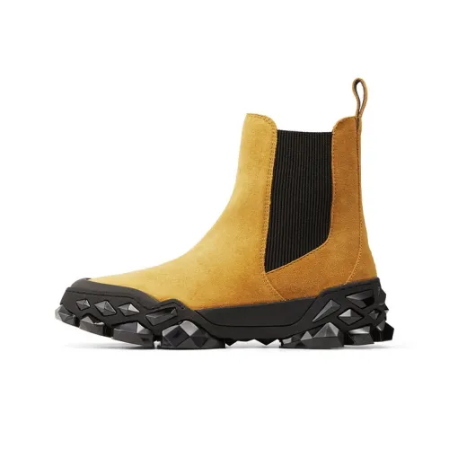 Ромб x Jimmy Choo Челси Короткий Челси Унисекс КАМЕЛ