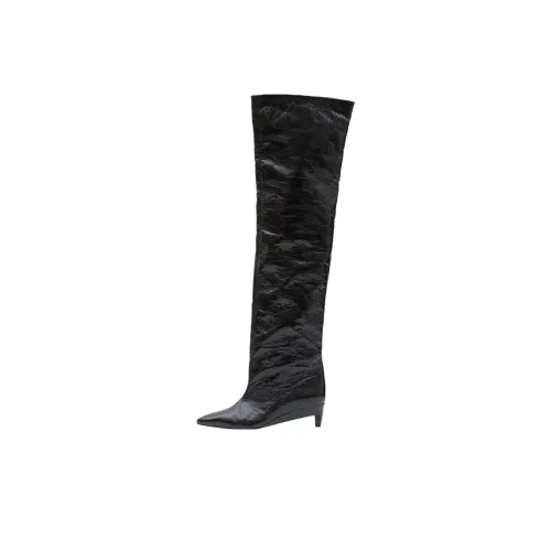 ISABEL MARANT Over The Knee Boots 4CM Женские Черные