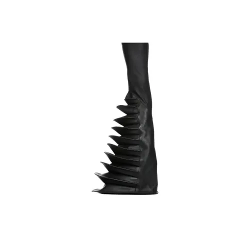 RICK OWENS Ботинки выше колена, черные, женские