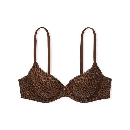 Victoria's Secret BODY BY Victoria Бюстгальтер Женский Коричневый Леопардовый принт