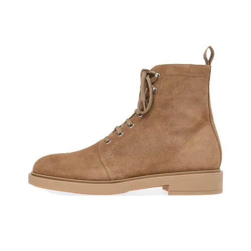 GIANVITO ROSSI Richard Короткий Мартин Ботинок 2 см Мужской Коричневый