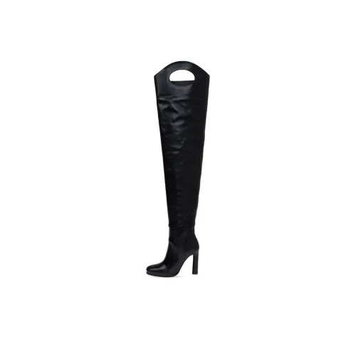 Burberry Shoreditch Over The Knee Boots 9,9cm Женские Черные