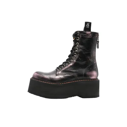 R13 Короткий Мартин Boot Женские Темно-розовый