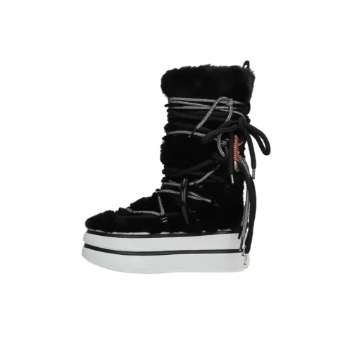 HOGAN H449 Теплоизоляционные Crew Сноубутсы Женские Черные