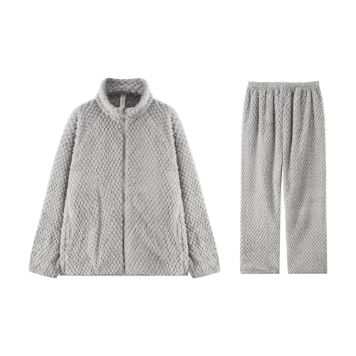 Qiao Ni Tong Пижамный комплект Мужской Серый