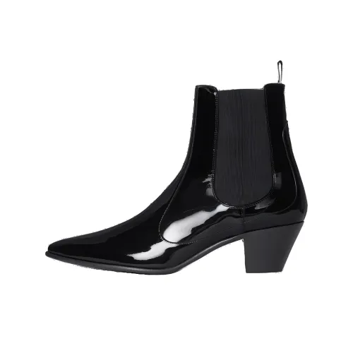 CELINE Короткий Челси 6 см Мужской Черный