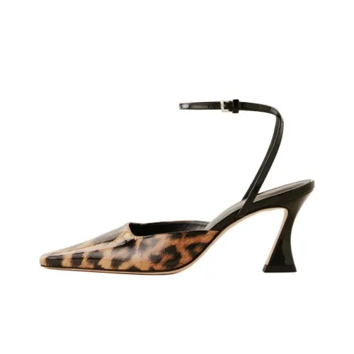 REFORMATION NATASHA Высокие каблуки 7,5 см Женские Желтые