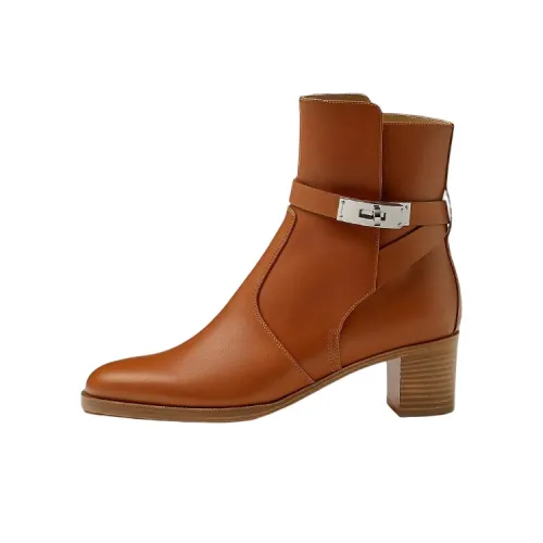 HERMES Frenchie 50 Ботильоны Женские Коричневый