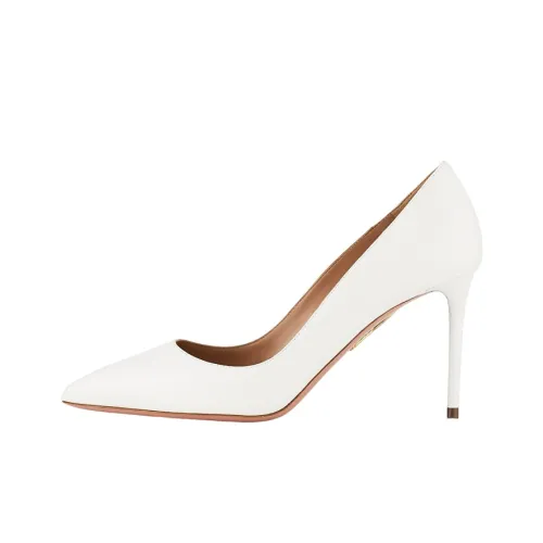AQUAZZURA Узкий каблук Высокие каблуки 8,5 см Женские Белые
