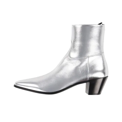 CELINE Ботильоны Мужские Серебряные