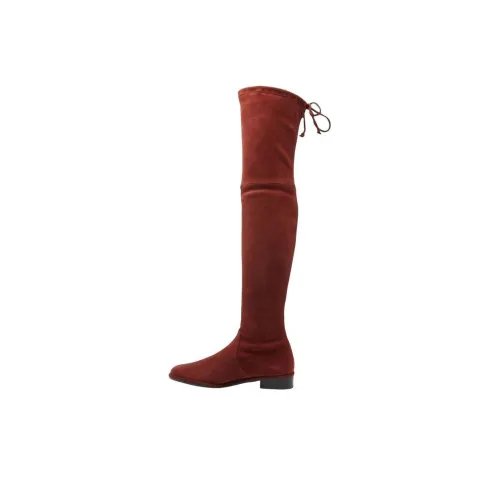 Stuart Weitzman SW Lowland Over The Knee Boots 3 см Женские Красно-коричневый